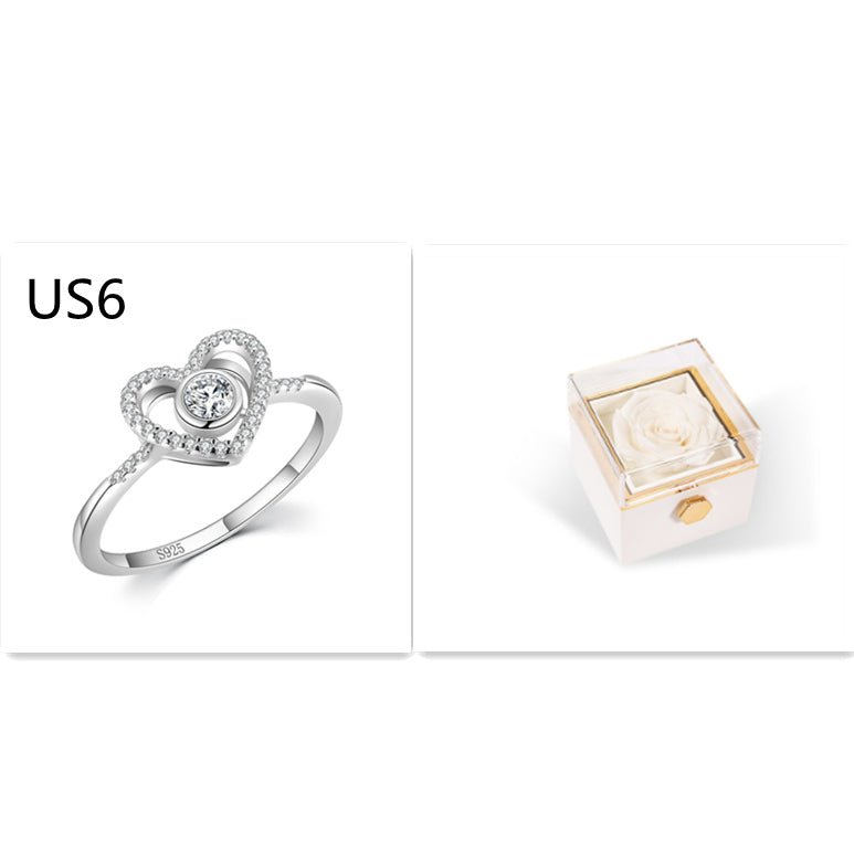 Rotating Rose Jewelry Box