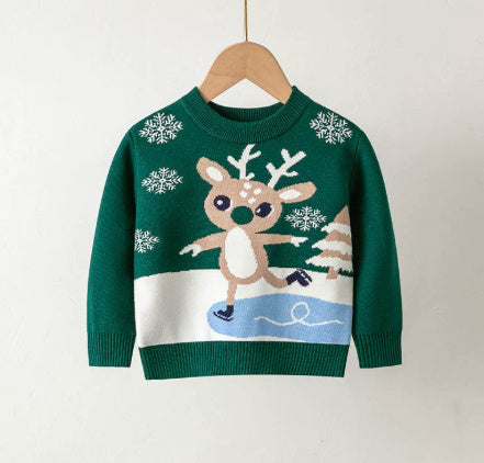 Elastic Pullover Christmas Sweater