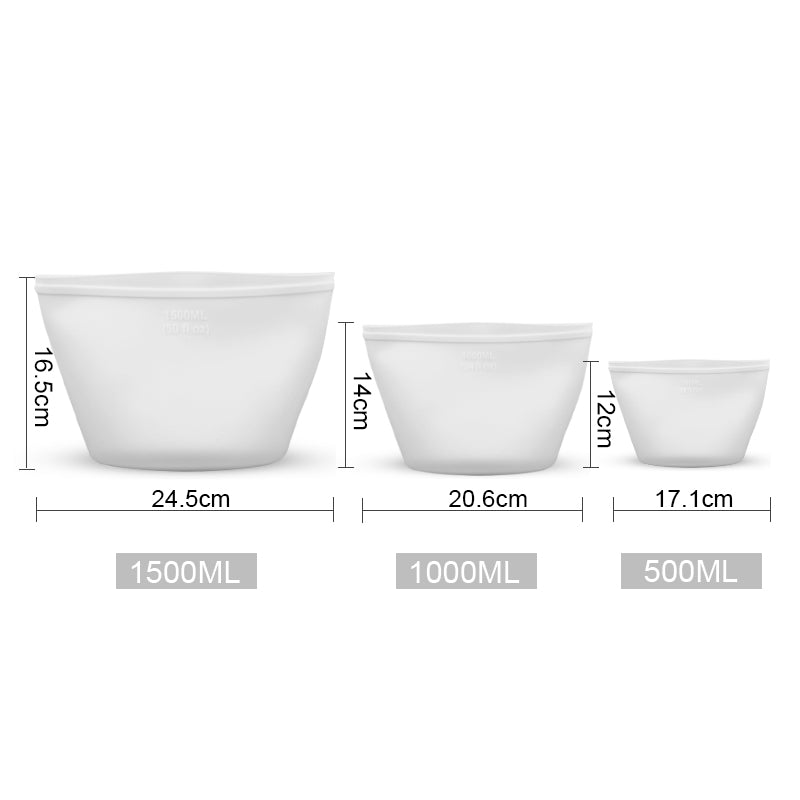 Silicone Food Storage Bag Set