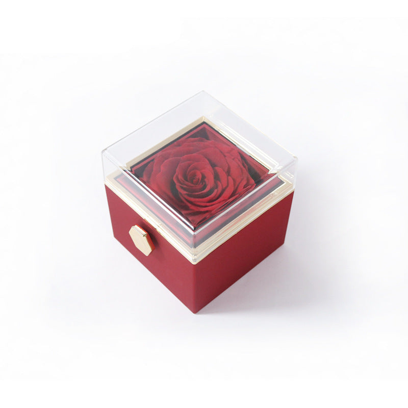 Rotating Rose Jewelry Box
