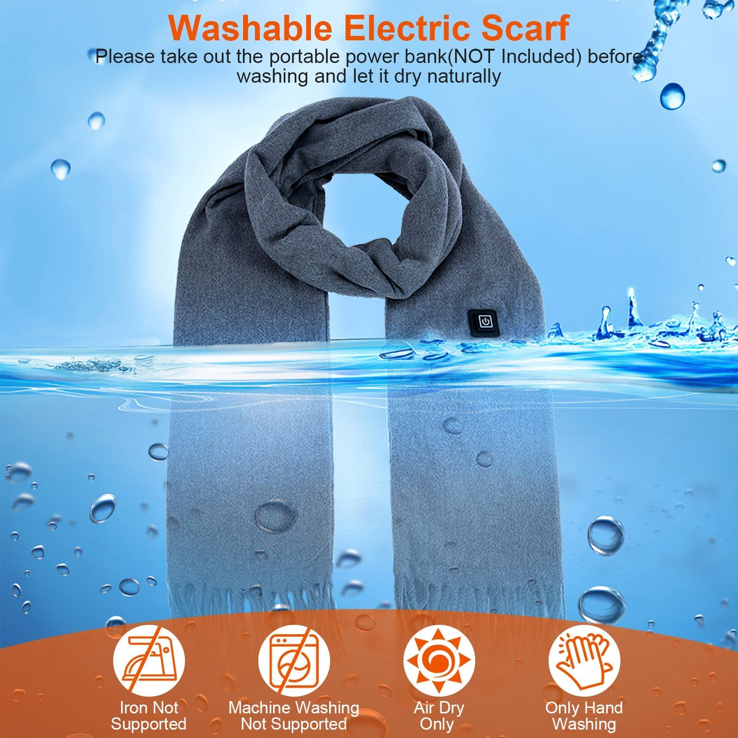Electric Heated USB Scarf
