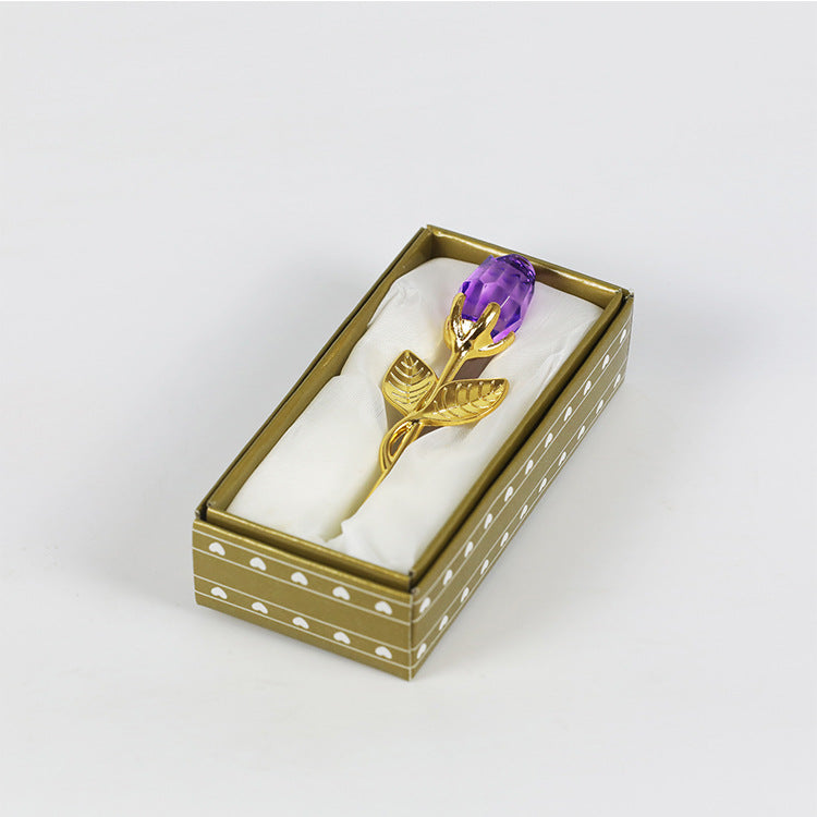 New Crystal Rose Decoration