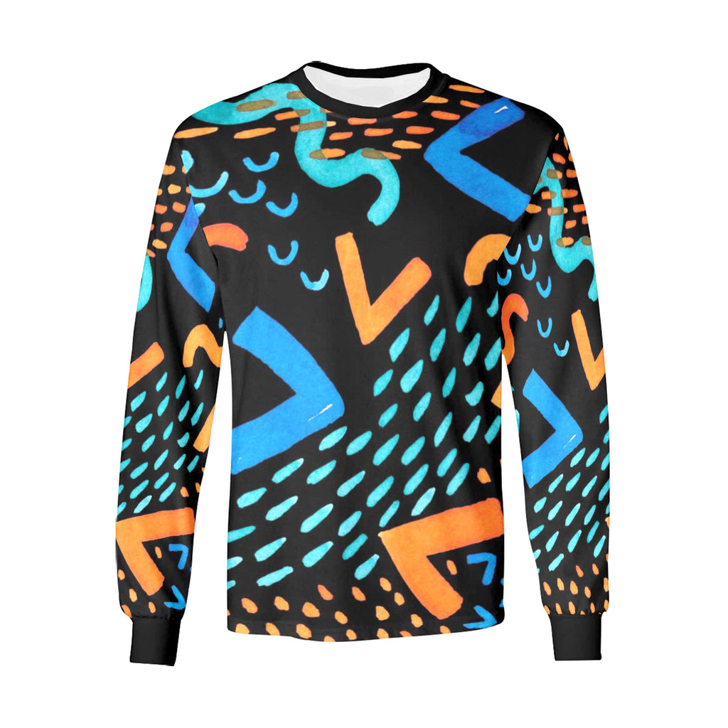 Urban Design Long Sleeve T-shirt(ModelT51)