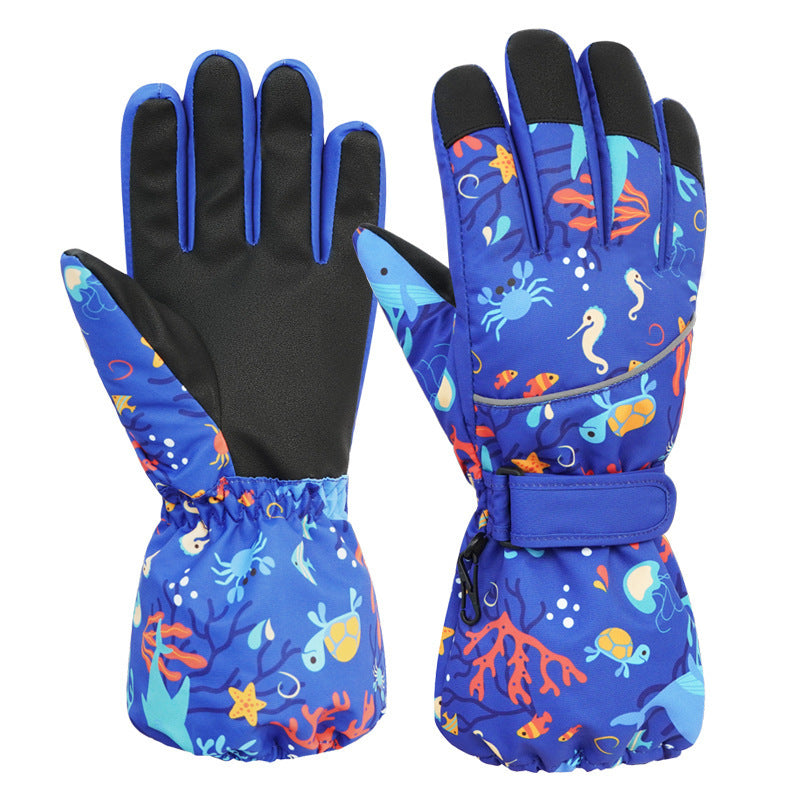 Warm Cotton Ski Gloves