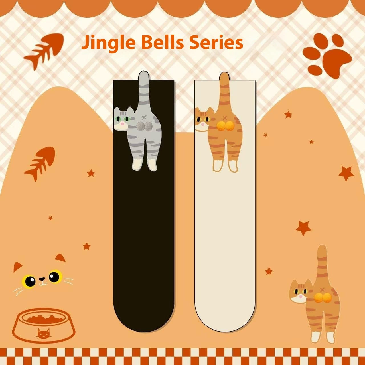 Novelty Cute Cat Sport Socks