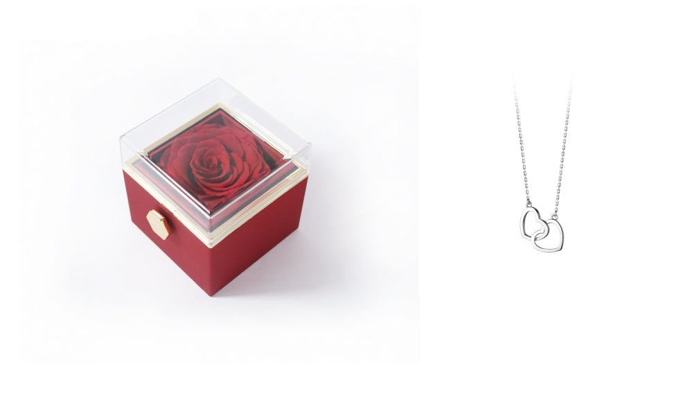 Rotating Rose Jewelry Box