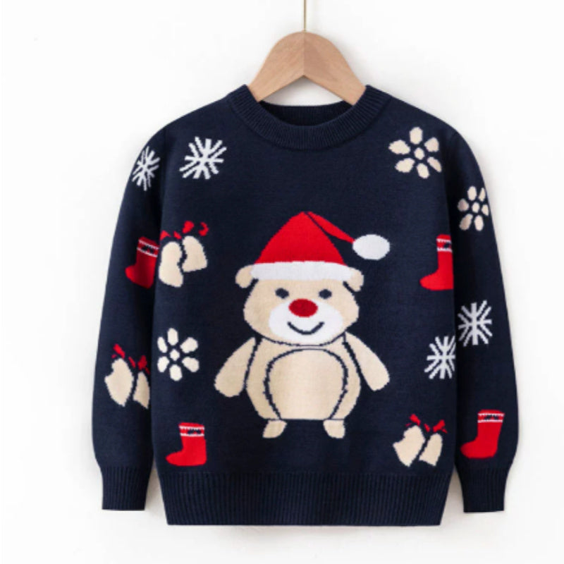 Elastic Pullover Christmas Sweater