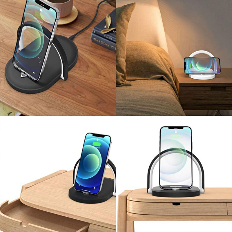 3 In 1 Foldable Wireless Charger-Black