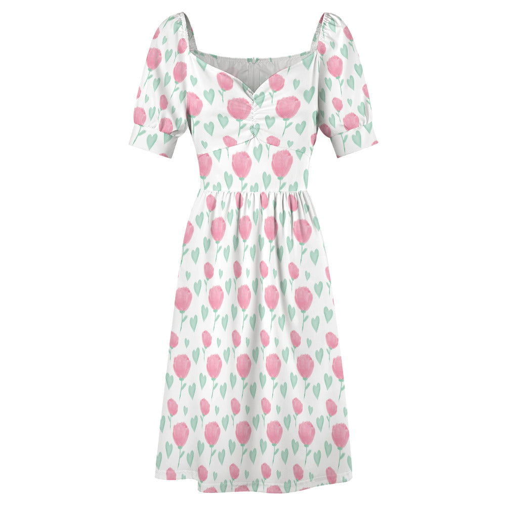 Floral Sweetheart Dress