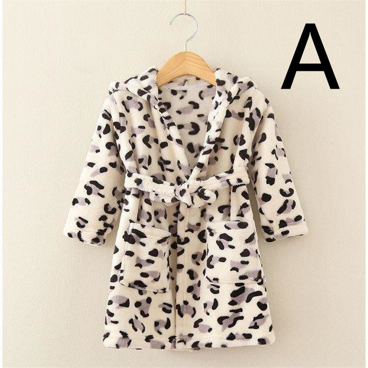 Girls' Flannel Bathrobe Nightgown